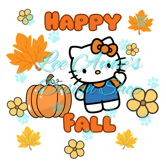Fall Kitty Sublimation