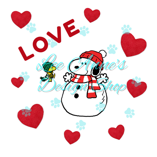 Peanut Valentines Sublimation