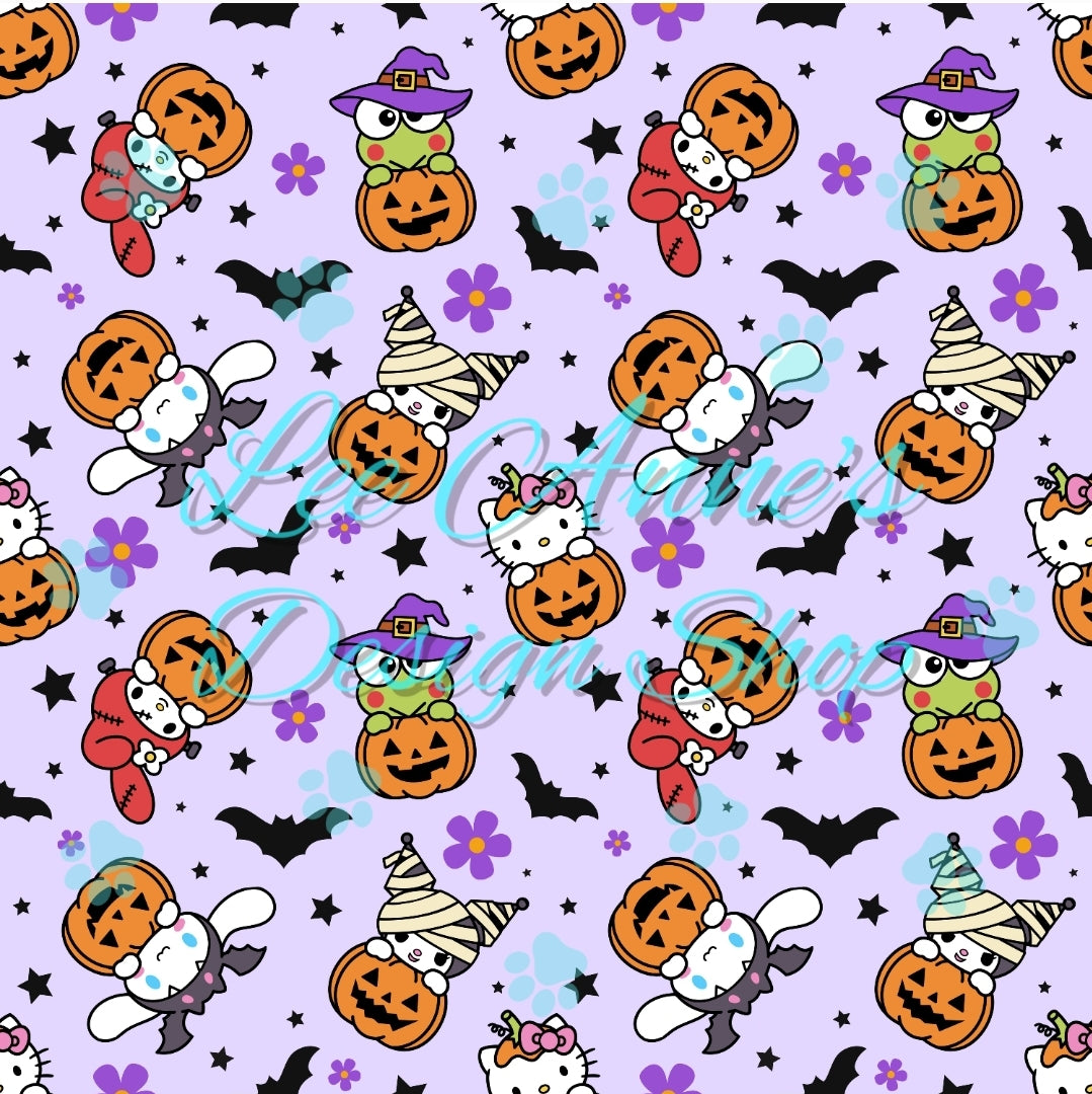 Halloween Kitty Seamless