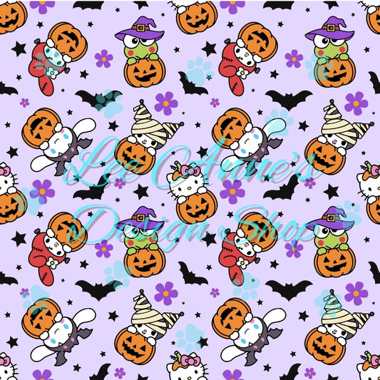Halloween Kitty Seamless