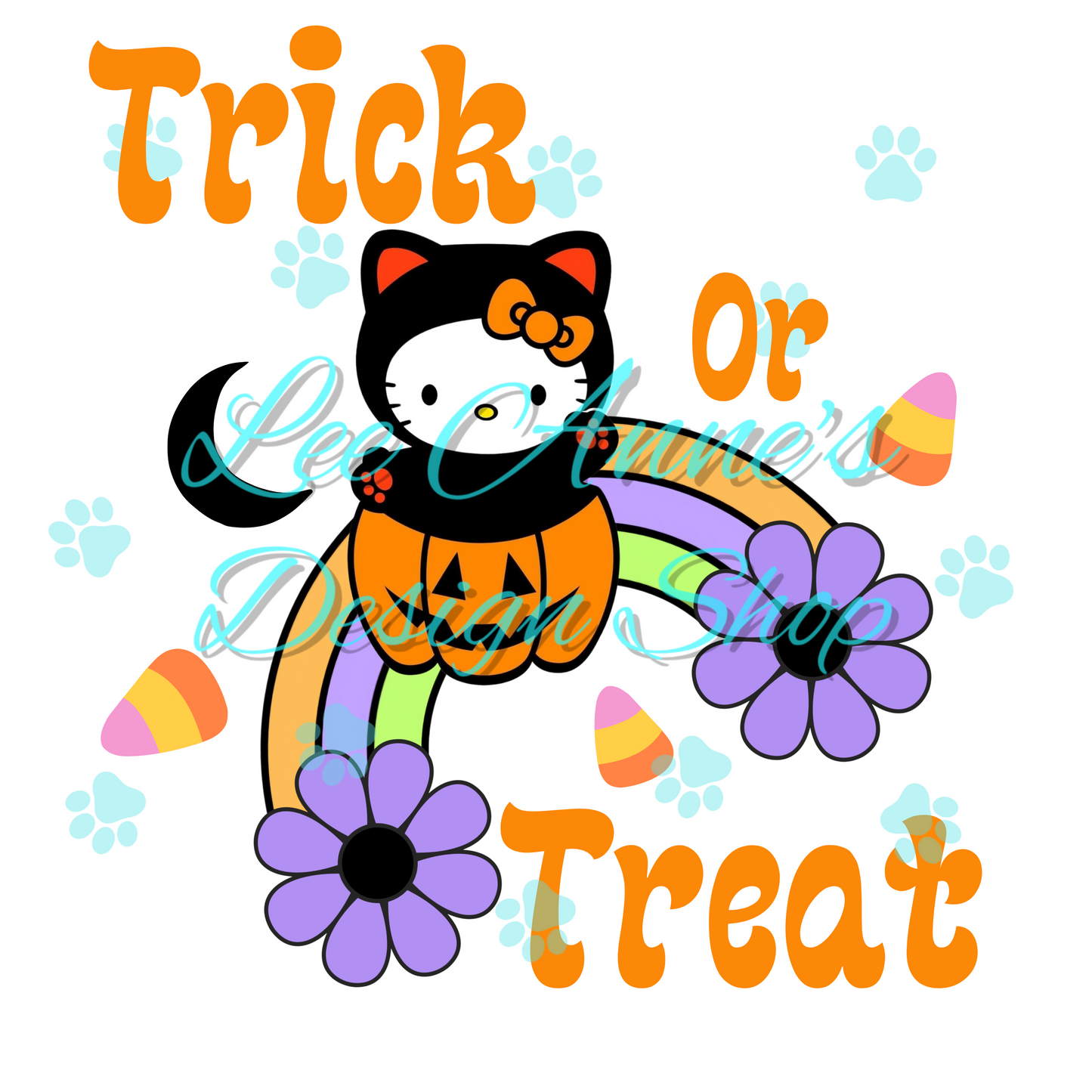Halloween Kitty Sublimation