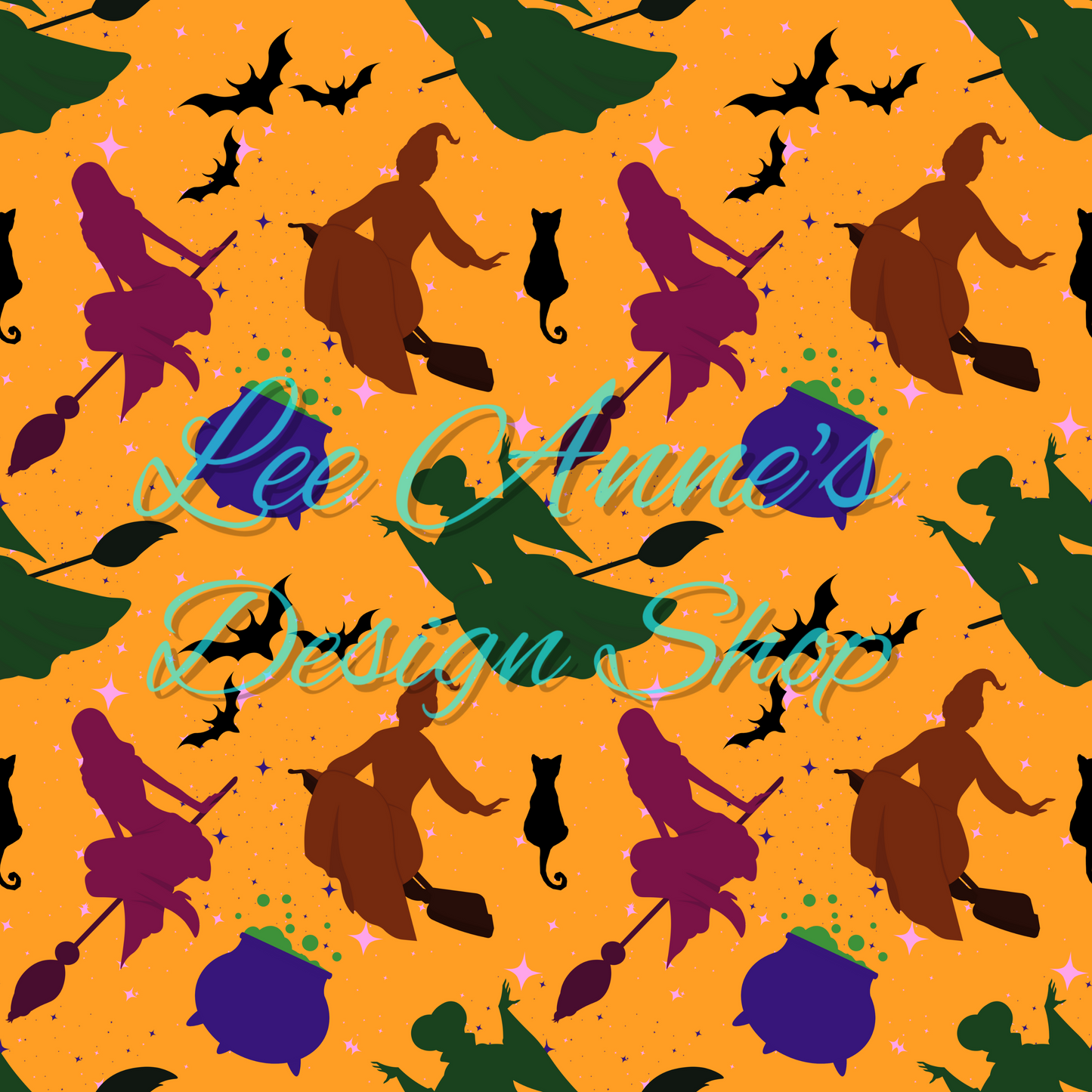 Witches Halloween Seamless