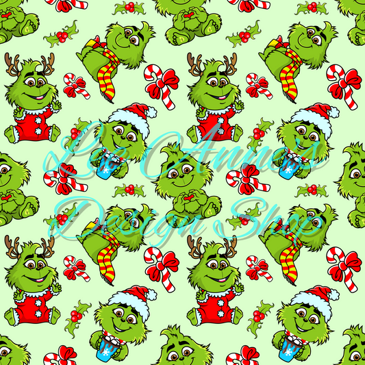 Baby Green Guy Seamless