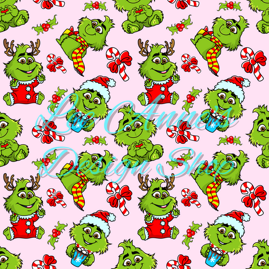 Baby Green Guy Seamless