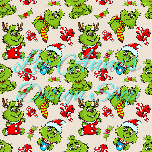 Baby Green Guy Seamless