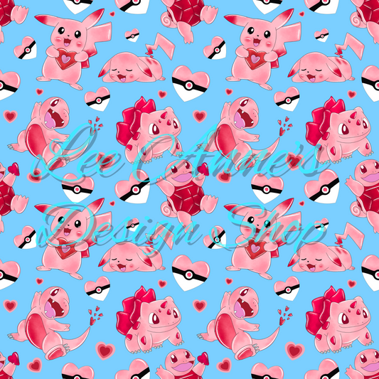 Limited Valentines Poke Seamless