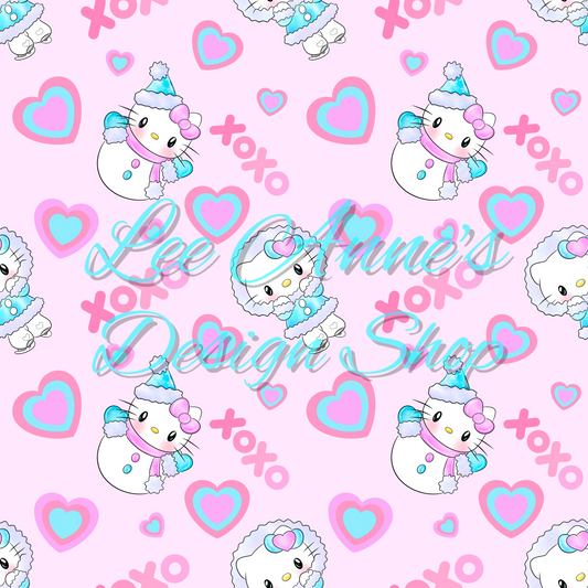 Valentine Kitty Seamless
