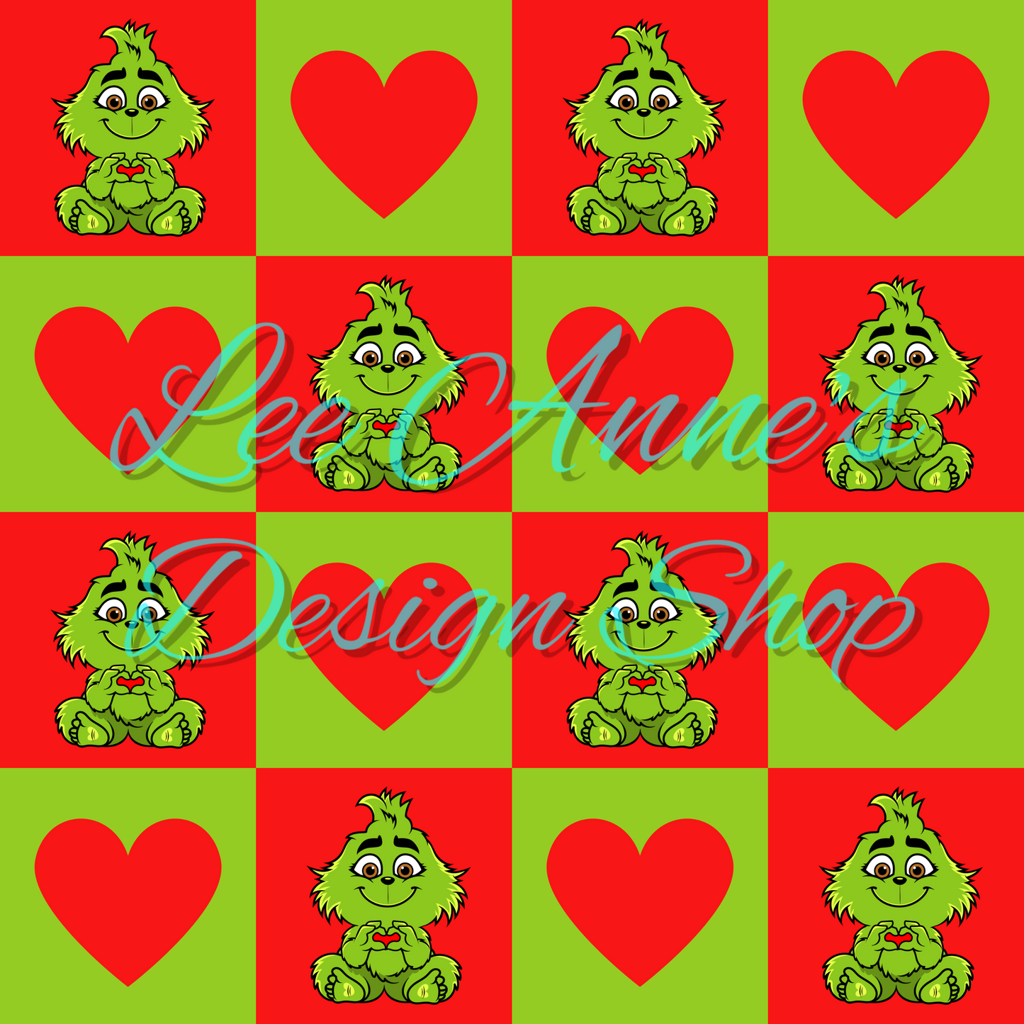 Limited Valentine Baby Green Guy Seamless