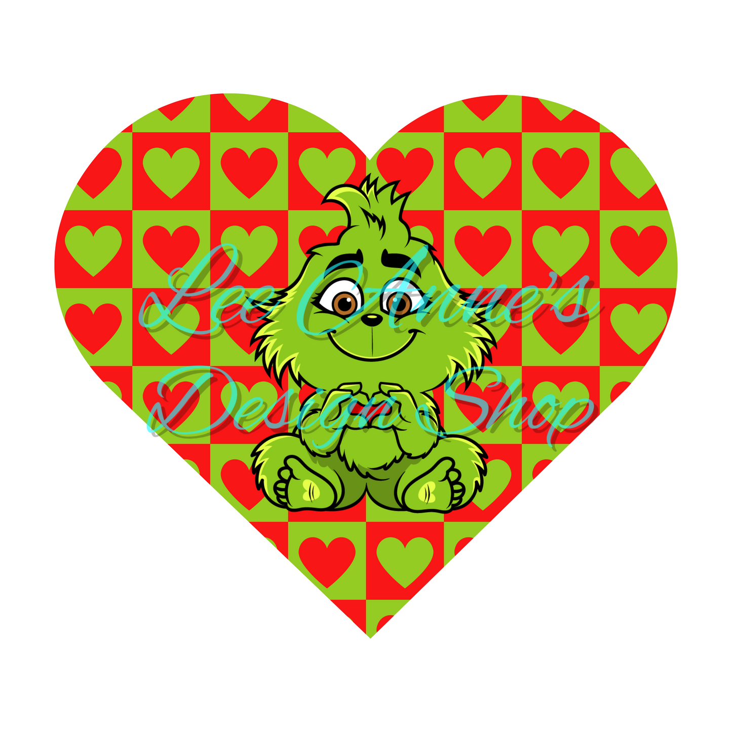 Limited Valentines Baby Green Guy Sublimation