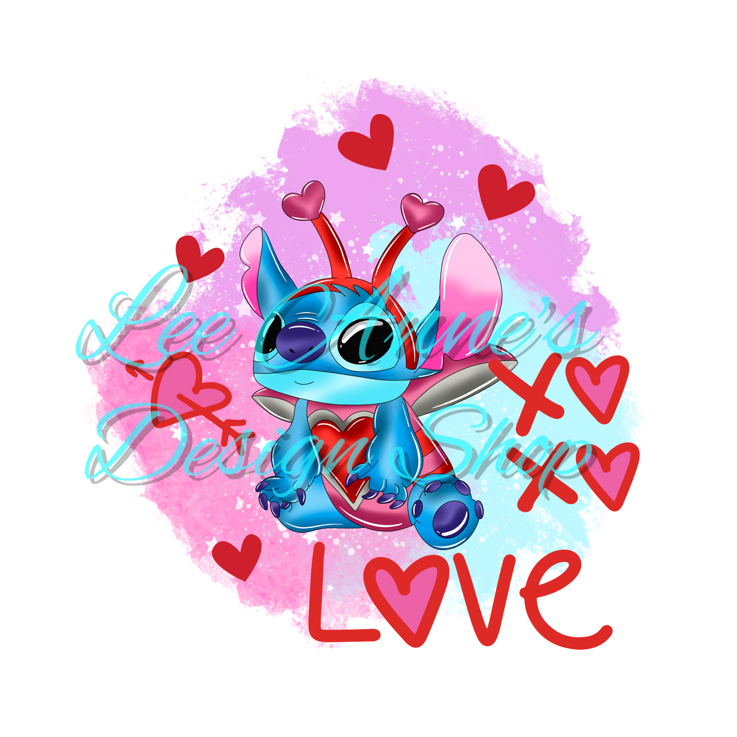 Limited Valentine Blue Alien Sublimation