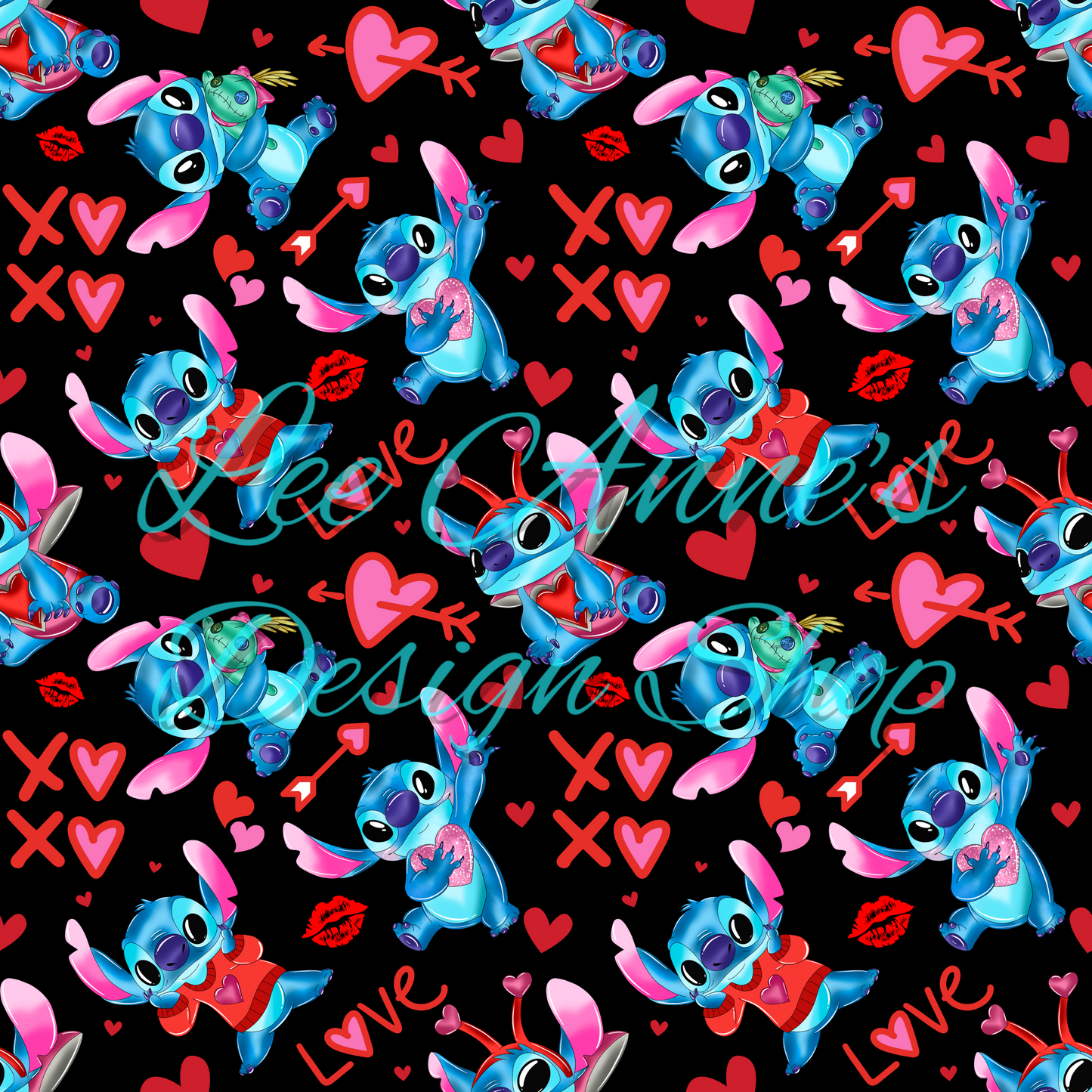 Limited Valentine Blue Alien Seamless