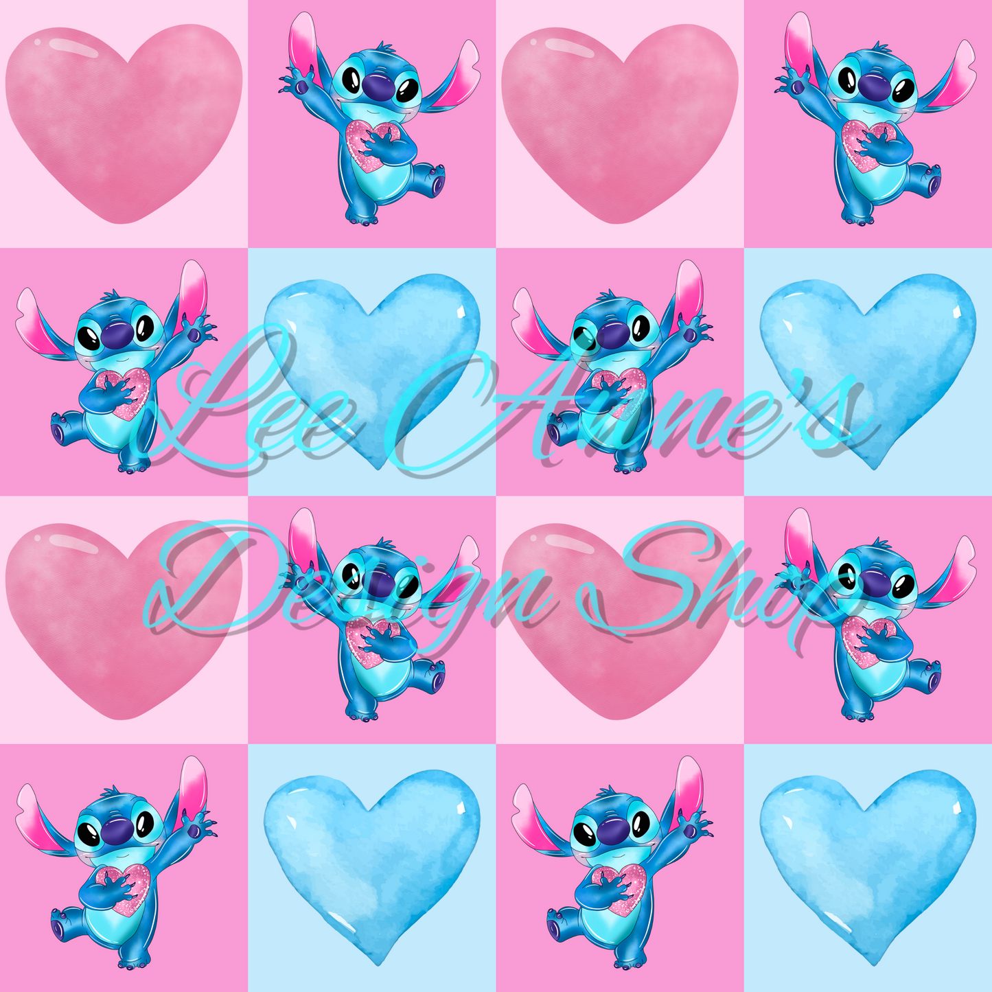 Limited Valentine Blue Alien Seamless