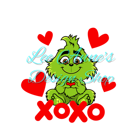 Limited Valentines Baby Green Guy Sublimation