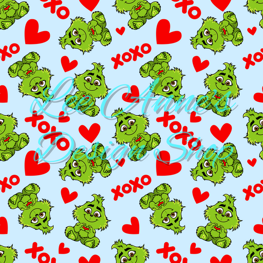 Limited Valentine Baby Green Guy Seamless