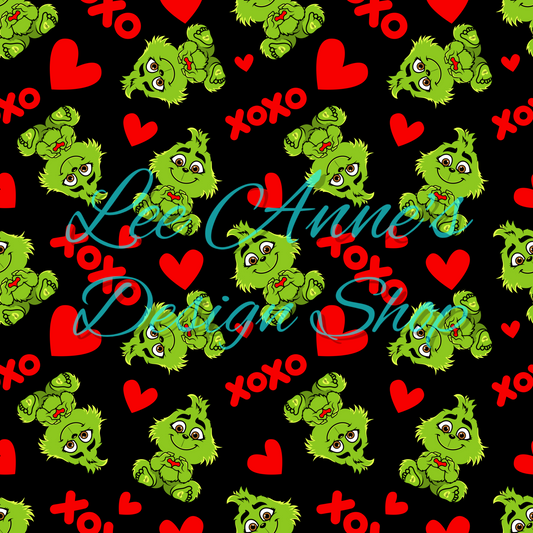 Limited Valentine Baby Green Guy Seamless