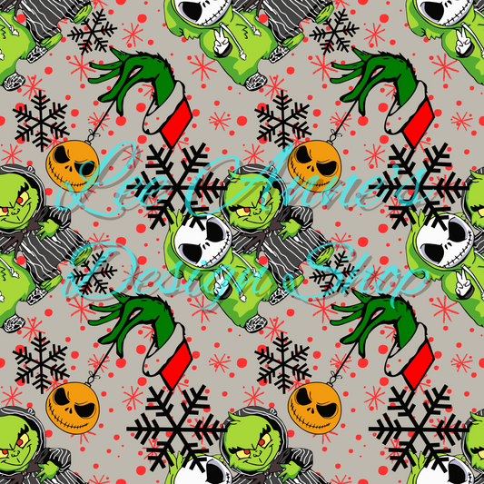 Spooky Christmas Seamless
