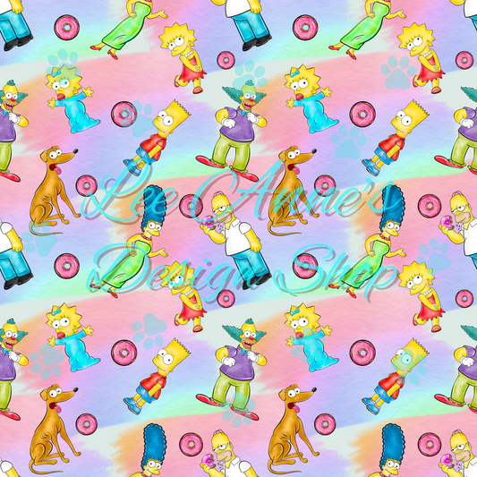 Cartoon Seamless w/Coord