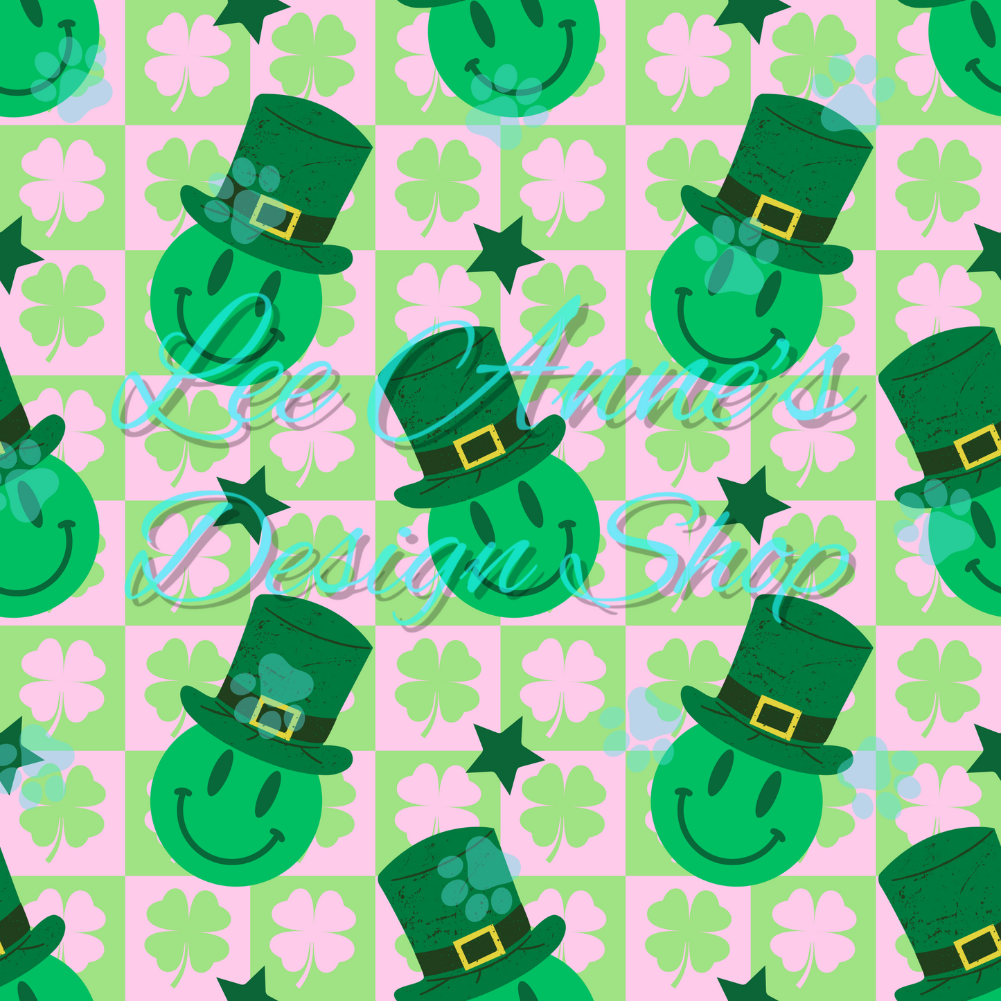 Smiley St Patty Seamless