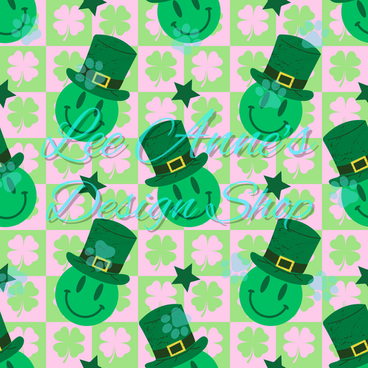 Smiley St Patty Seamless