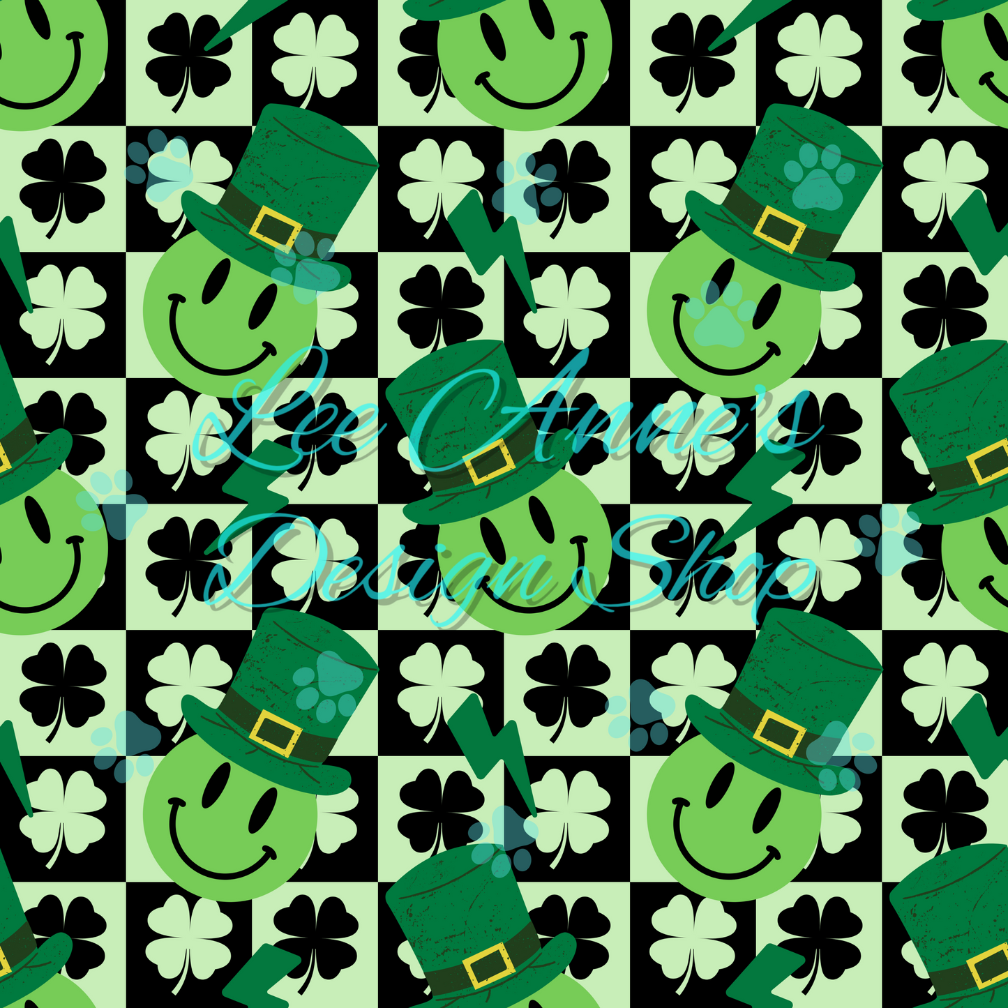 Smiley St Patty Seamless