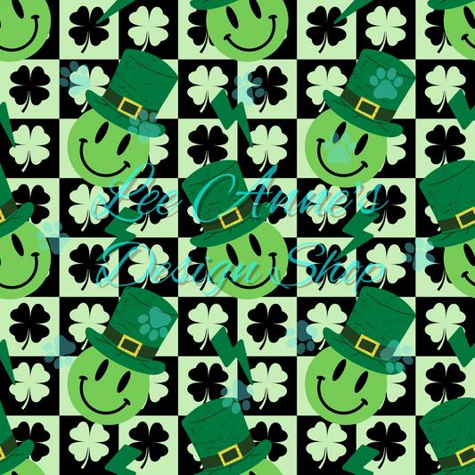 Smiley St Patty Seamless