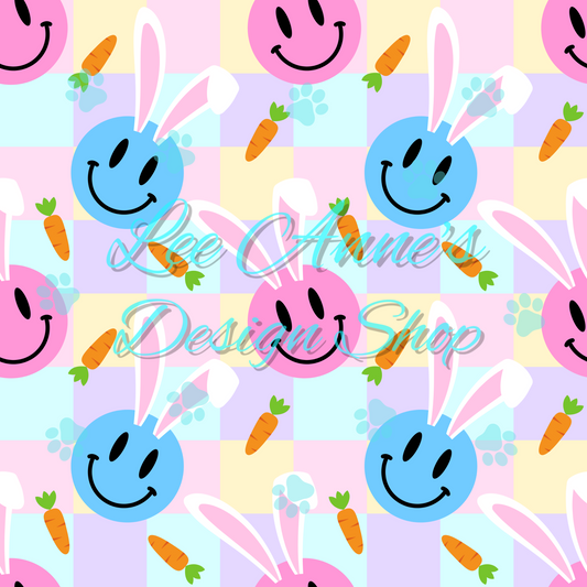 Smiley Easter Seamless