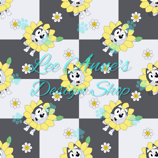 Blue Dog Seamless