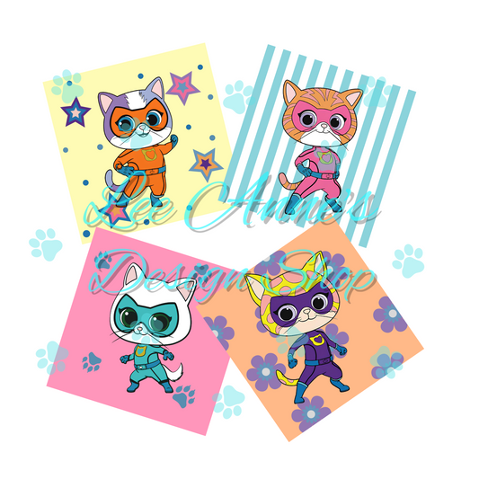Hero Kitties Sublimation