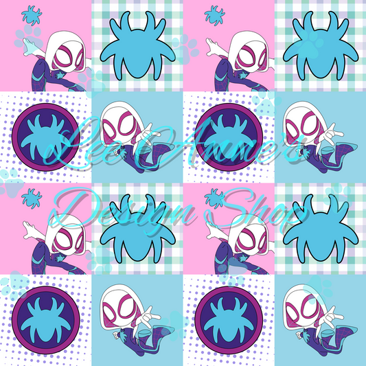 Spider Girl Seamless
