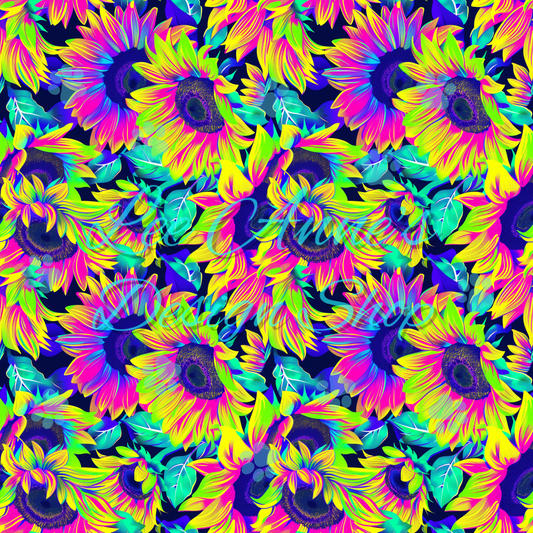Neon Floral Seamless