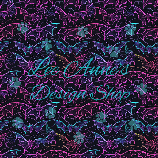 Neon bats Seamless