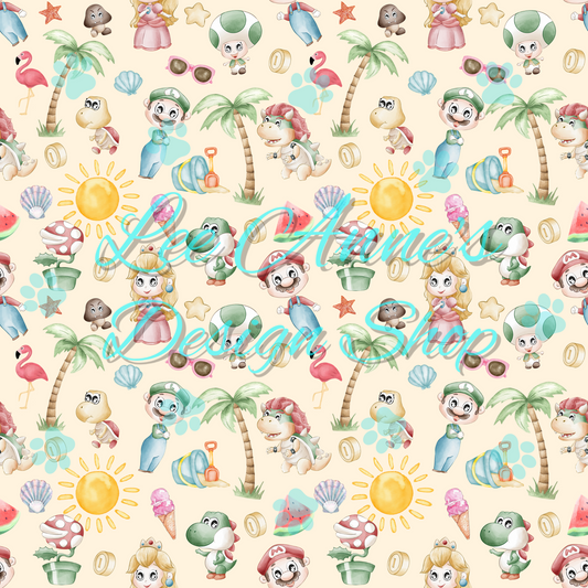 Summer Plumber Seamless