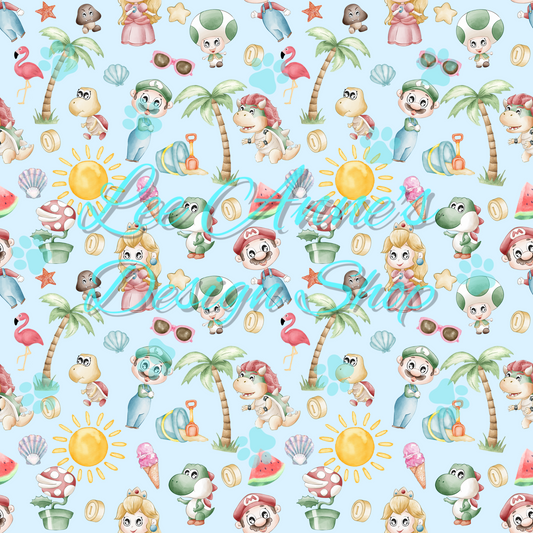 Summer Plumber Seamless