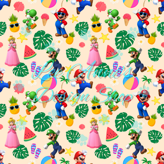 Summer Plumber Seamless