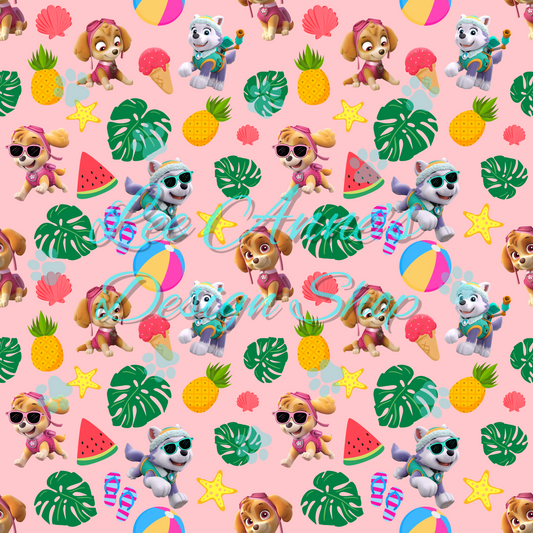 Paw Pup Summer Seamless