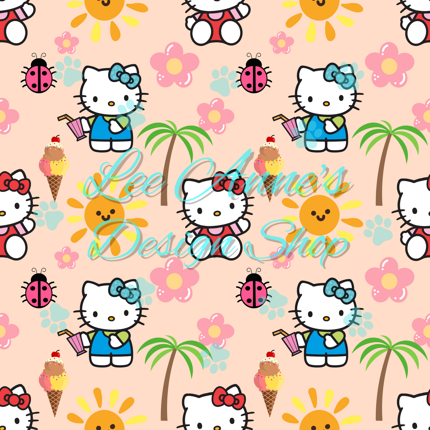 Kitty Summer Seamless