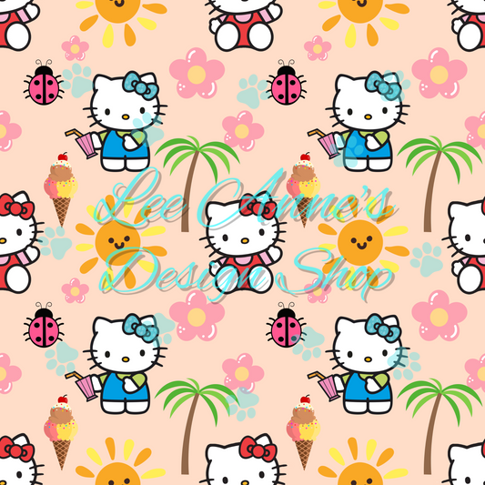 Kitty Summer Seamless