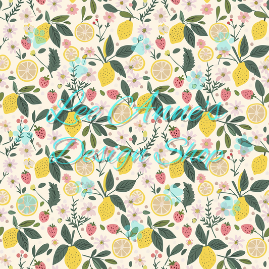 Fruit Floral Seamless