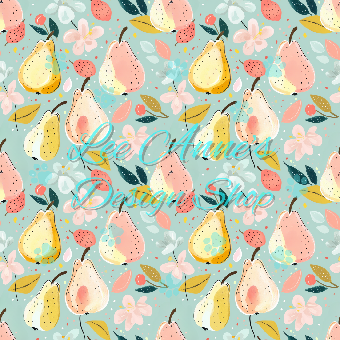 Fruit Floral Seamless