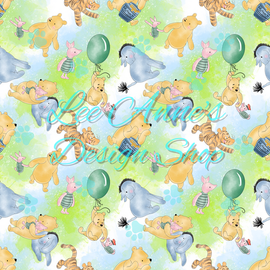 Vintage Bear Seamless