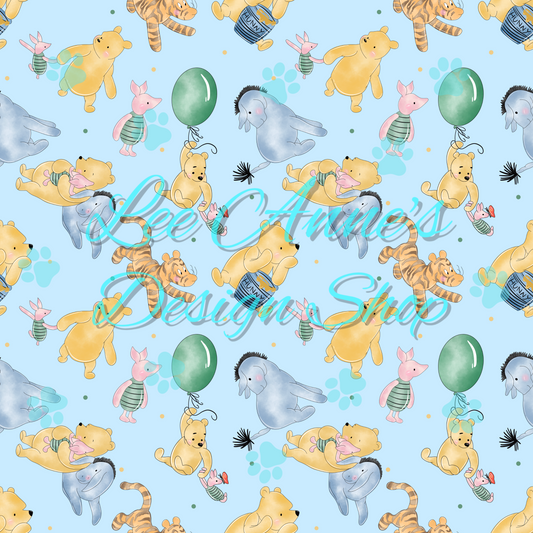 Vintage Bear Seamless