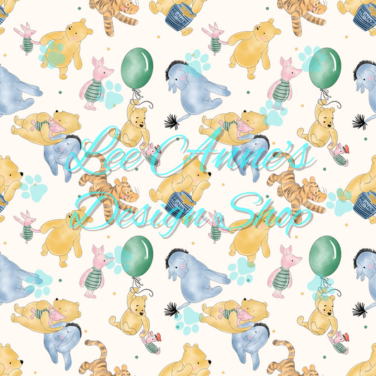 Vintage Bear Seamless