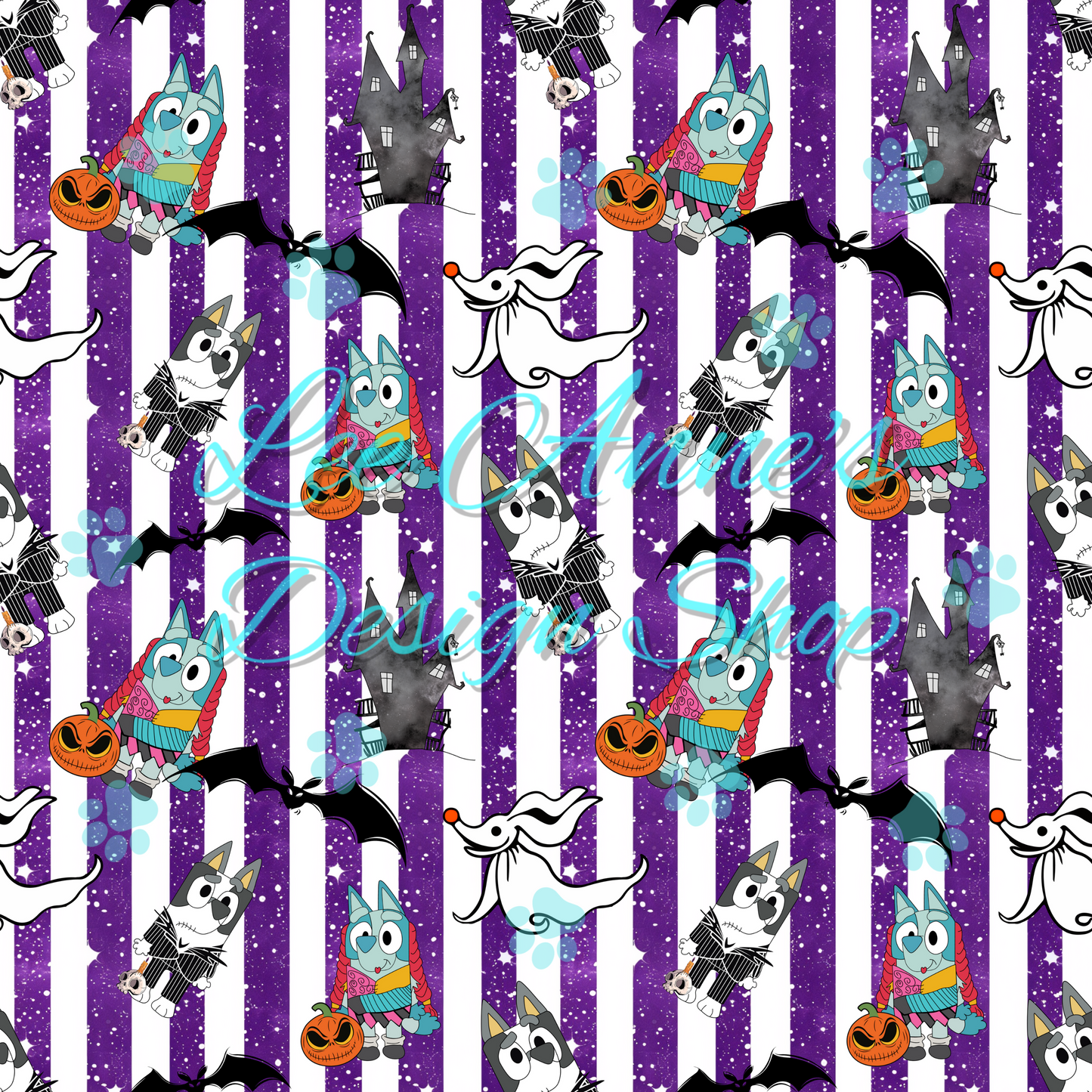 Blue Dog NBC Mashup W/Coord Seamless