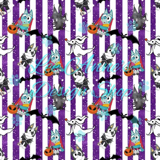 Blue Dog NBC Mashup W/Coord Seamless