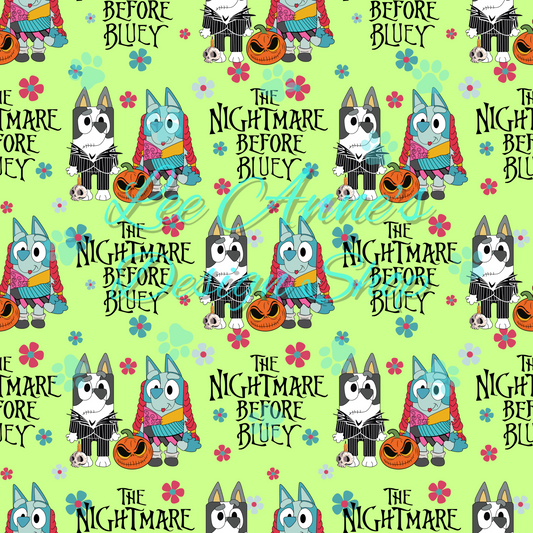 Blue Dog NBC Mashup W/Coord Seamless