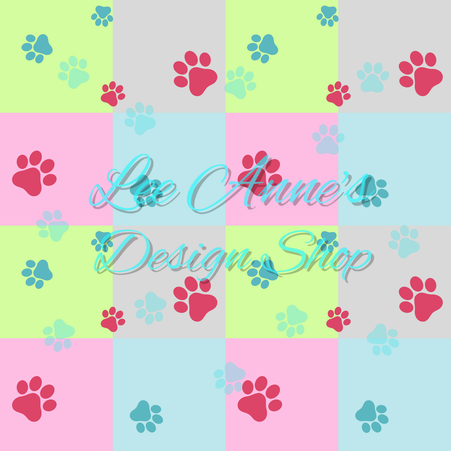 Blue Dog NBC Mashup W/Coord Seamless