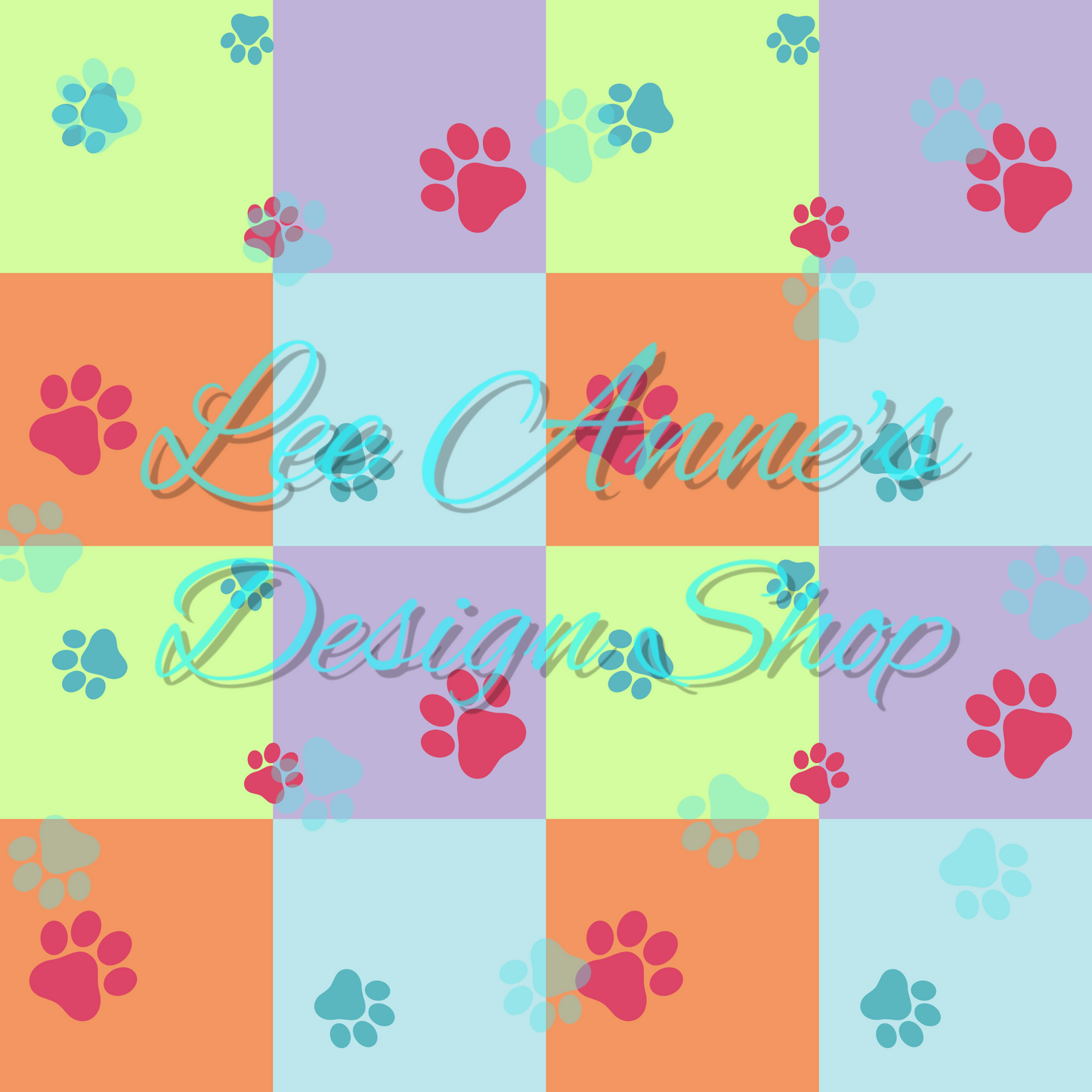 Blue Dog NBC Mashup W/Coord Seamless