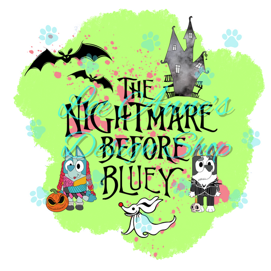 Blue Dog NBC Mashup Sublimation