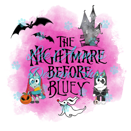 Blue Dog NBC Mashup Sublimation