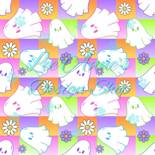 Halloween Ghost Seamless